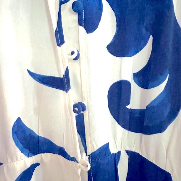 H&M Blue and White Midi Dress - Picture 9 of 16